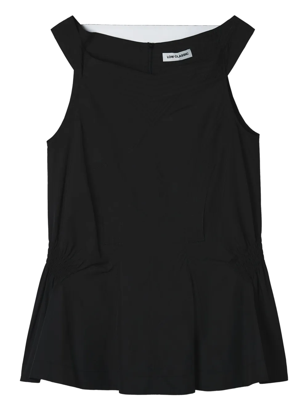 Low Classic shirred top | Black | Image 1