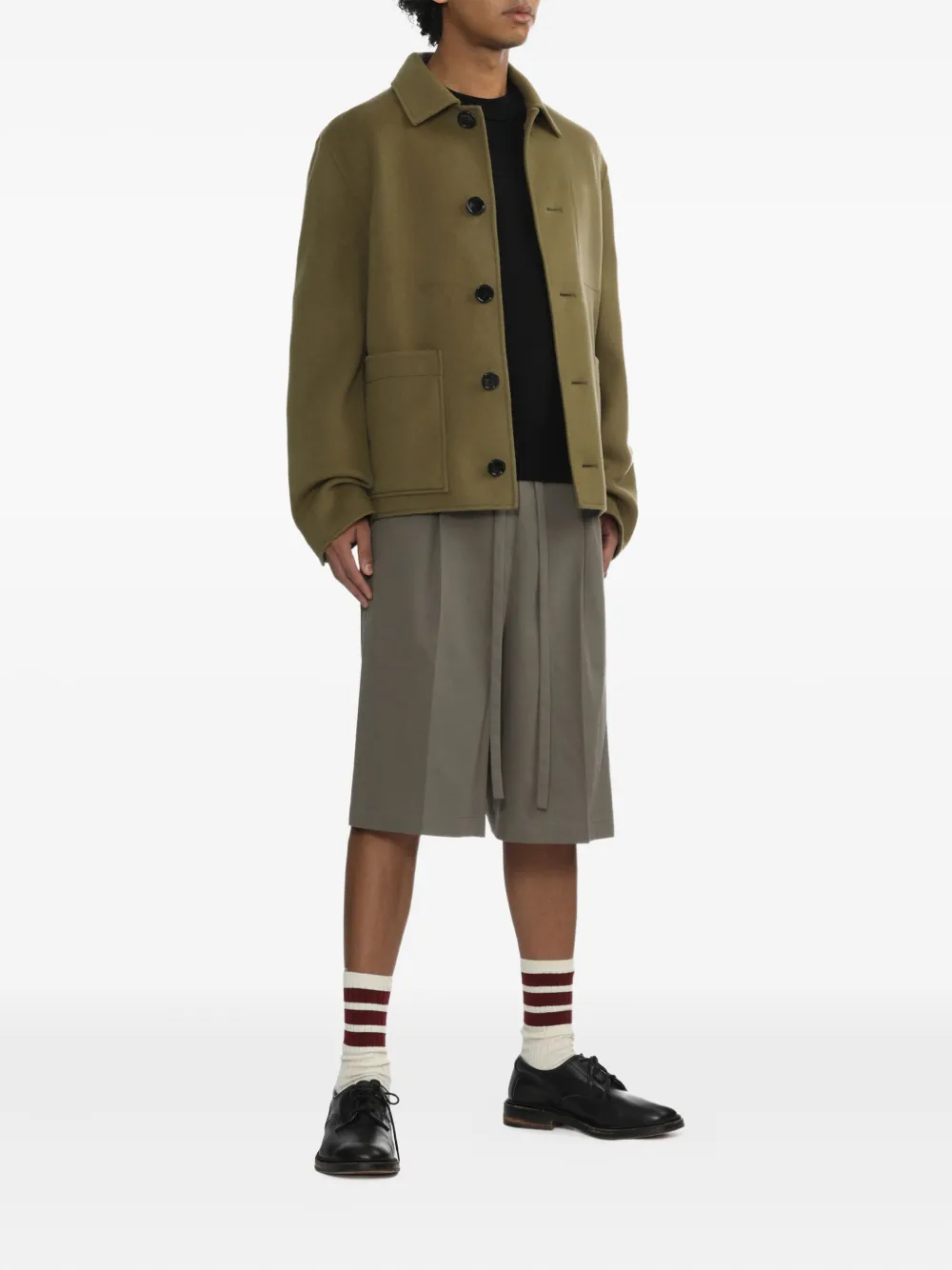 Fear Of God drawstring pleated shorts | Tailored Shorts | Image 2