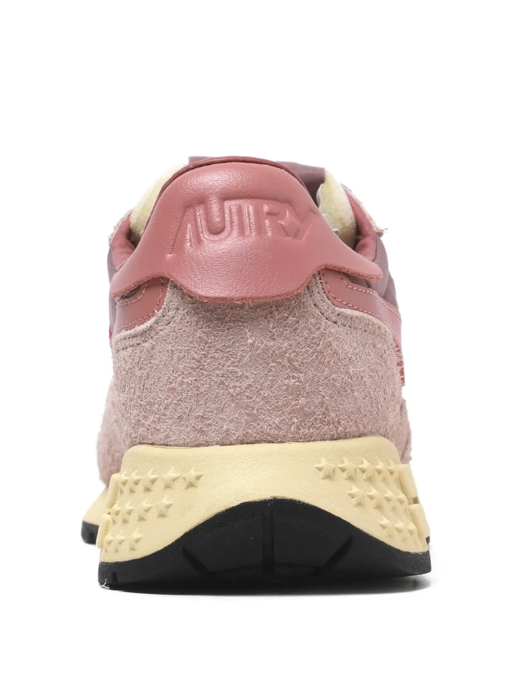 Autry Suede Panelled Sneakers In Pink