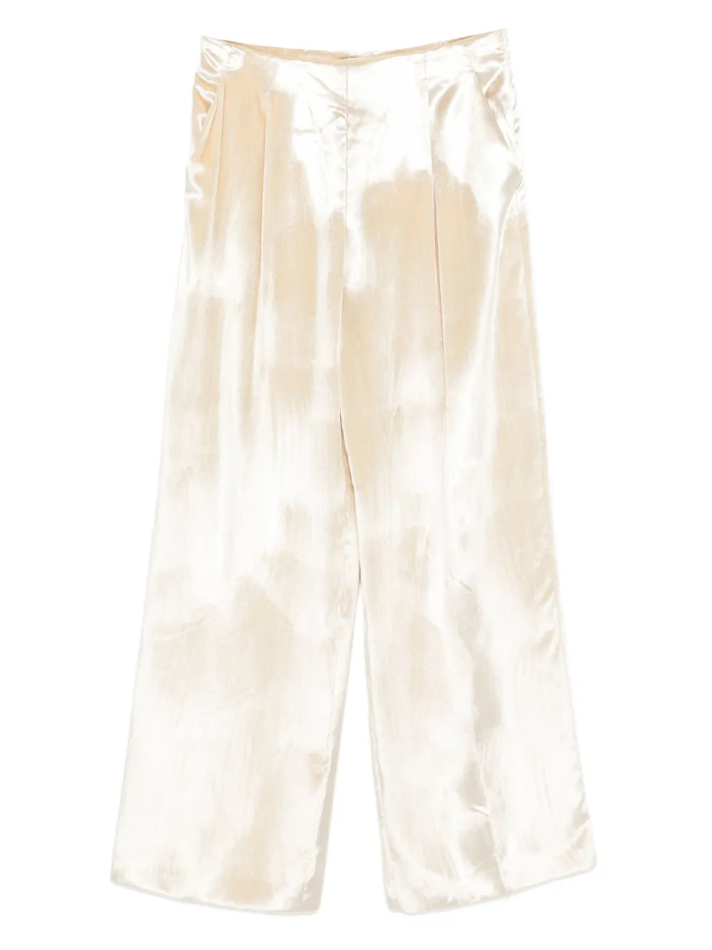 Alberta Ferretti pleated straight trousers - Toni neutri