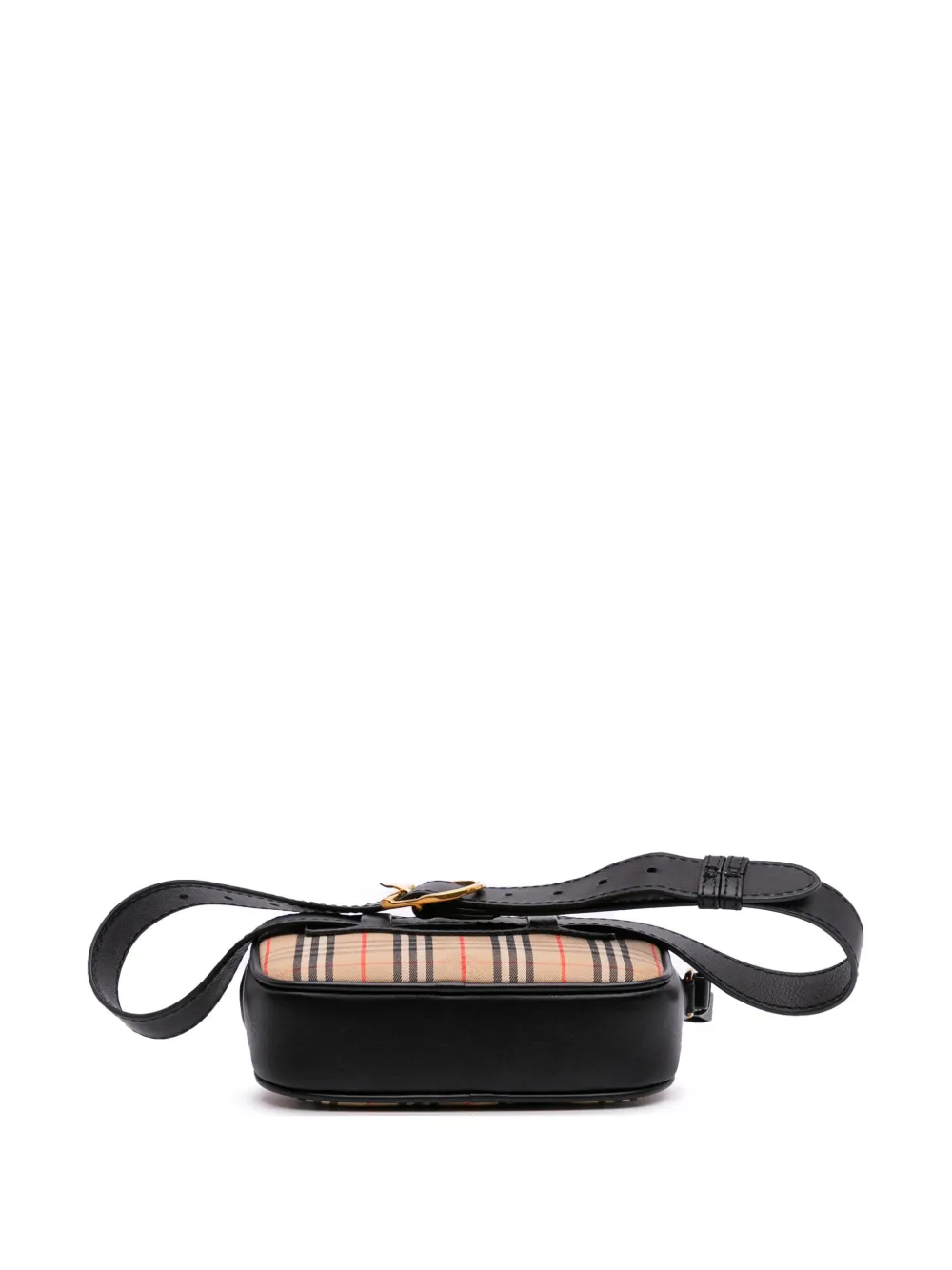 Pre-owned Burberry 2000-2017 Haymarket Check Canvas 1983 Link Belt Bag