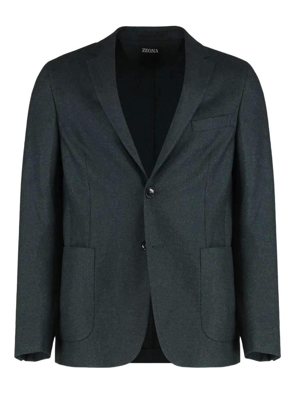 Zegna notched-lapel blazer | vert | Image 1