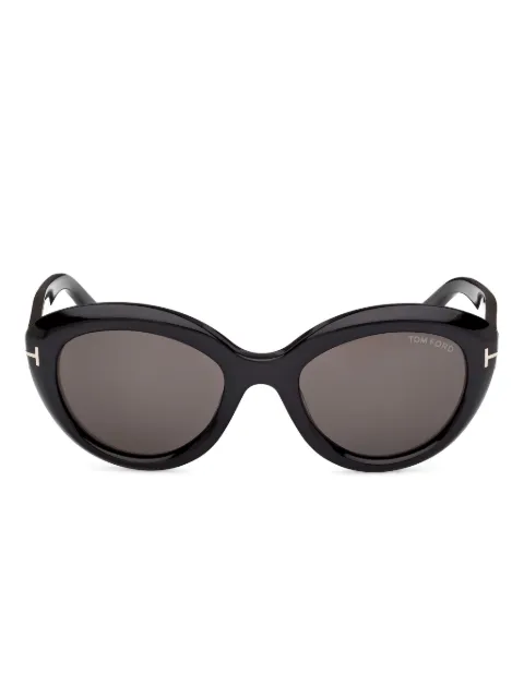 TOM FORD Eyewear round-frame T-logo sunglasses