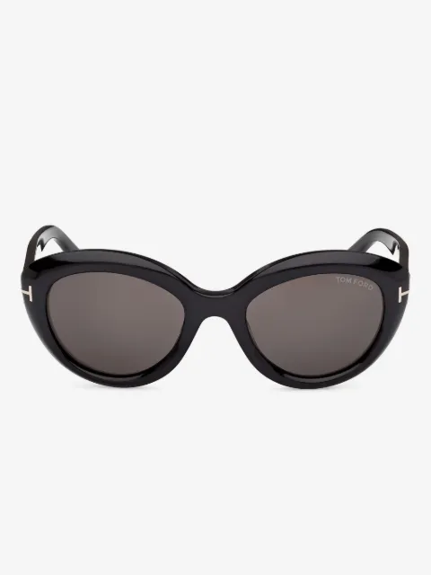 TOM FORD Eyewear round-frame T-logo sunglasses