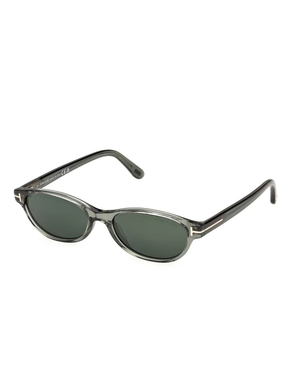 TOM FORD Eyewear Zonnebril met ovalen montuur - Grijs