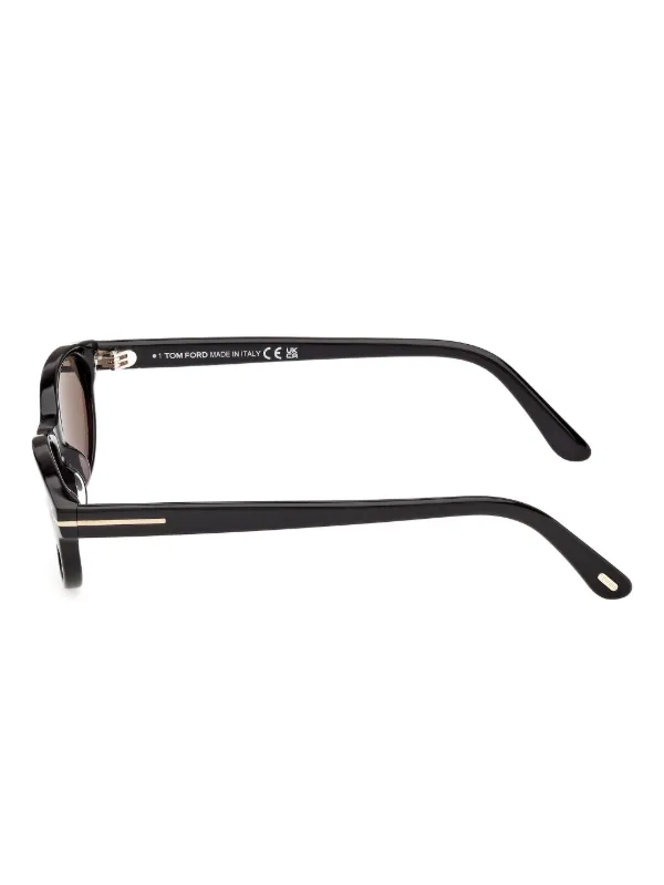 TOM FORD ブラック サングラス made in ITALY TOM FORD Eyewear oval-frame Sunglasses | Black | FARFETCH