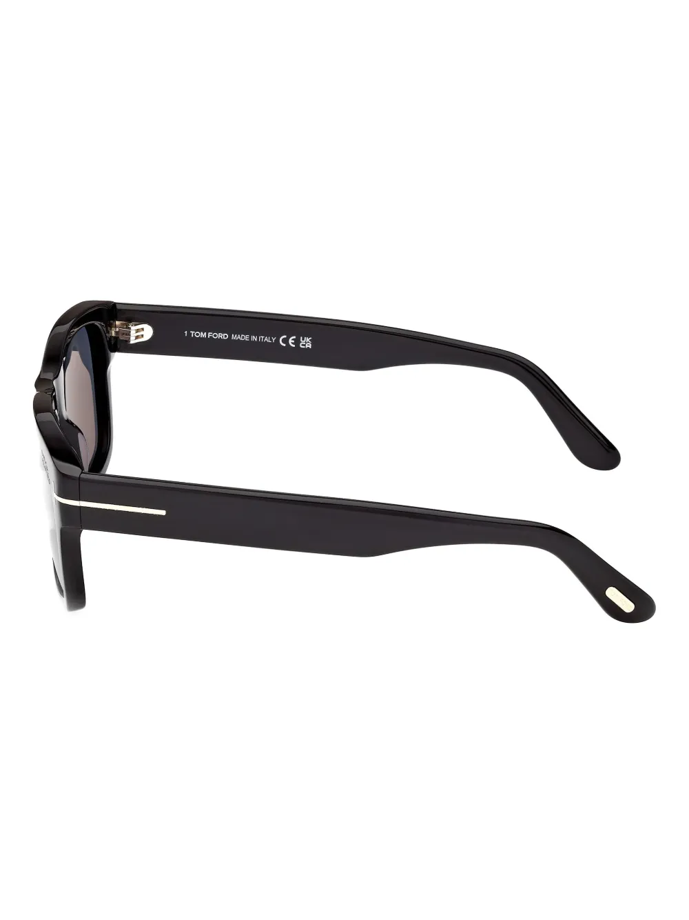 TOM FORD Eyewear FT1303 zonnebril met vierkant montuur Zwart