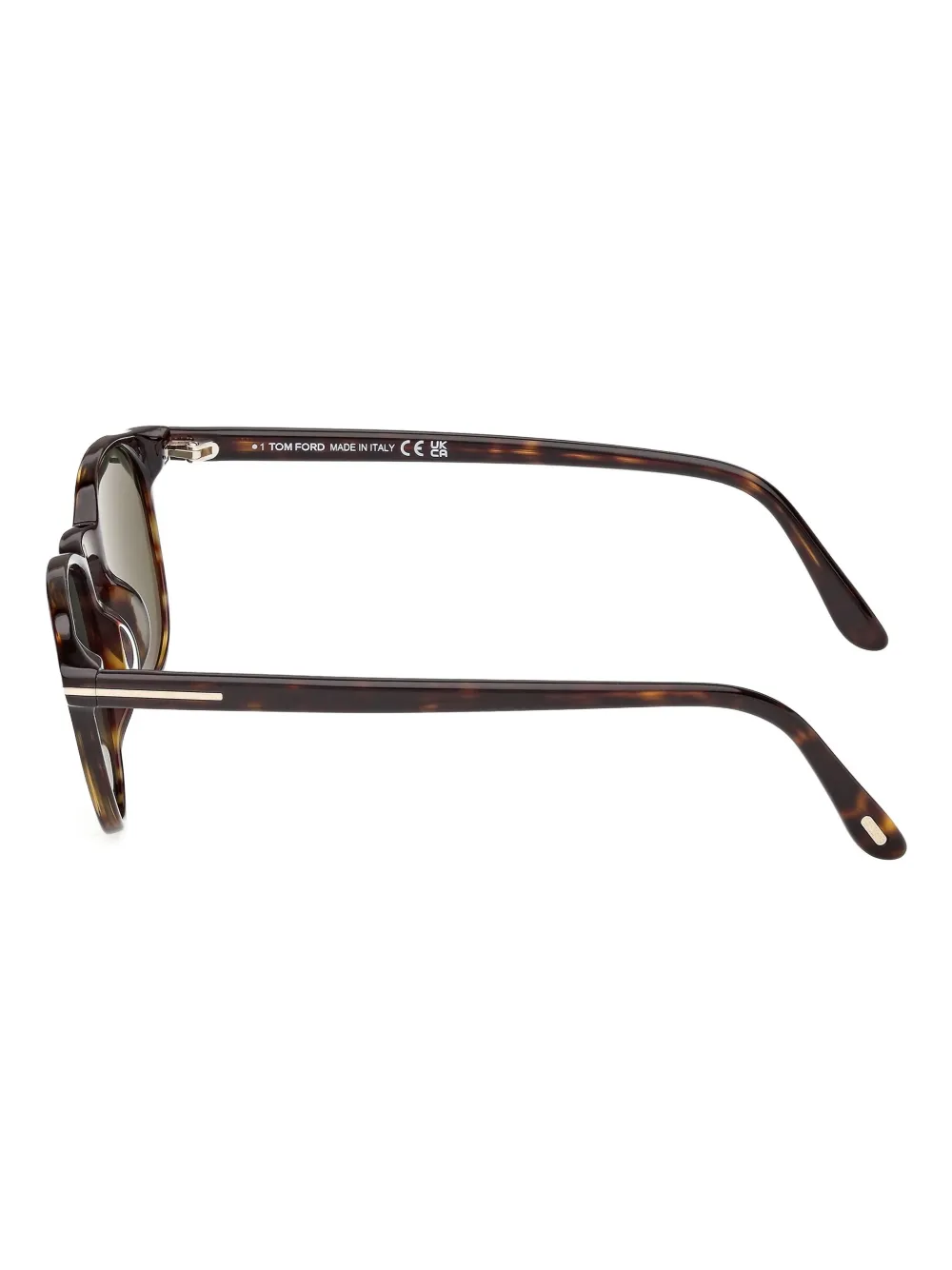 TOM FORD Eyewear Zonnebril met rond montuur Bruin
