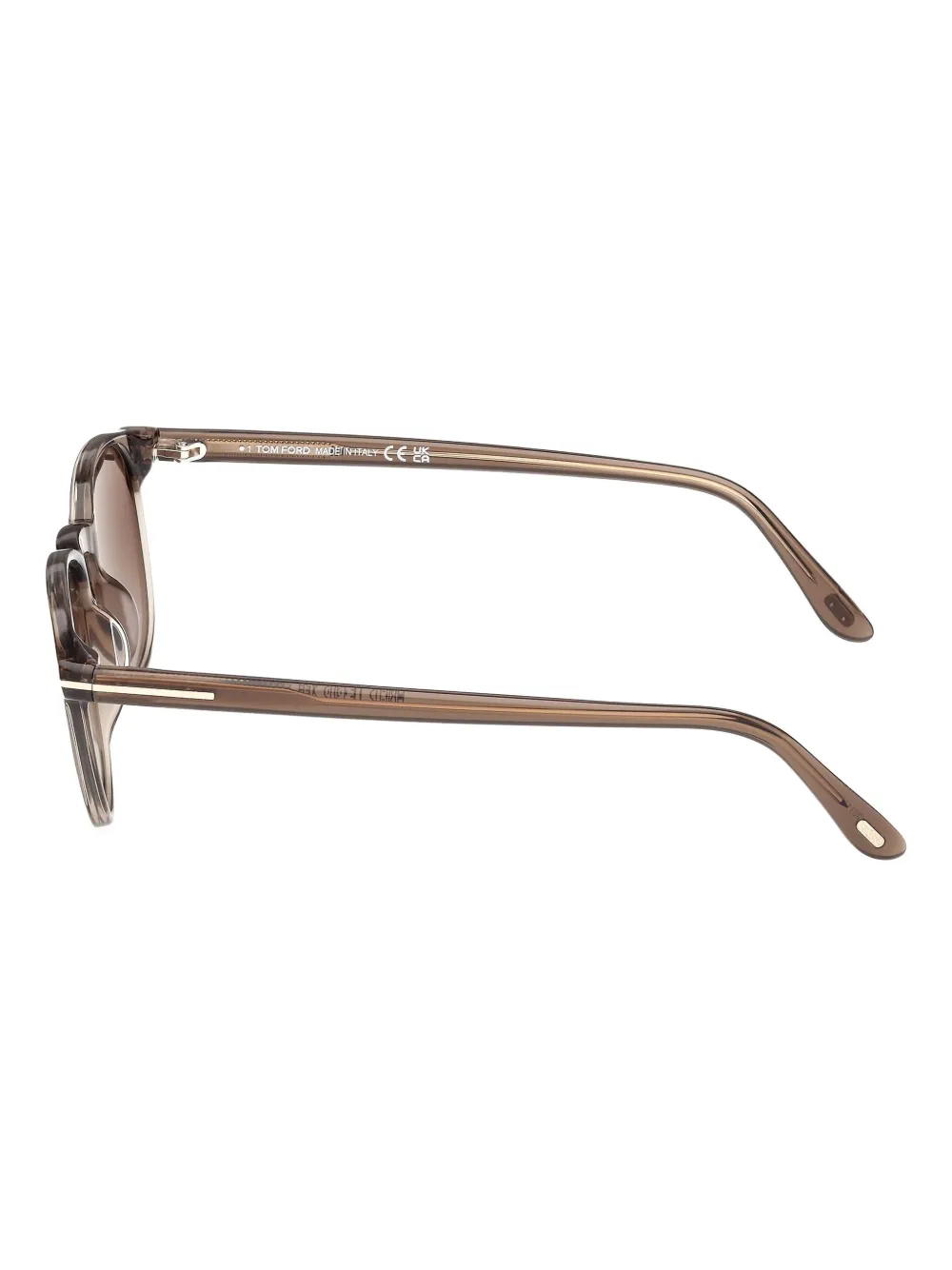TOM FORD Eyewear Zonnebril met rond montuur Bruin