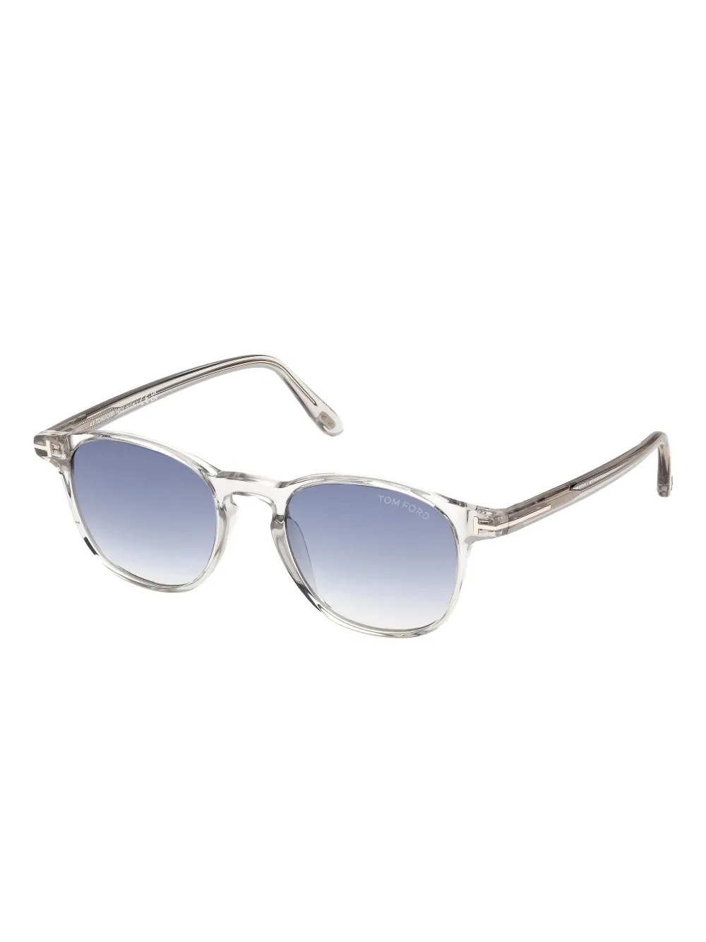 Tom Ford Round-frame Sunglasses In Blue