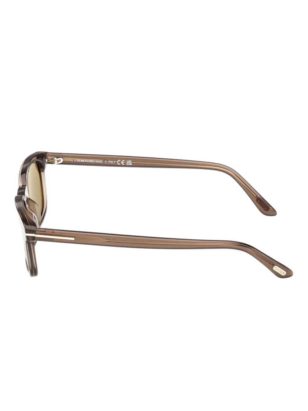 TOM FORD Eyewear FT1300 zonnebril met rechthoekig montuur Bruin