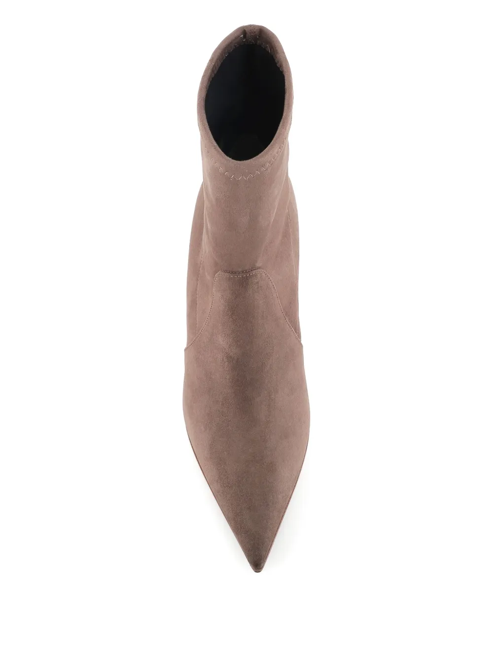 Sergio Levantesi 75 mm stiletto laarzen met puntige neus Beige