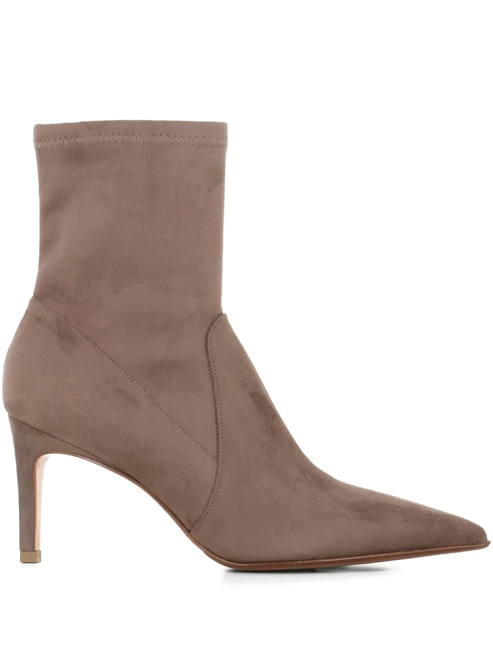 Sergio Levantesi 75mm Pointed-toe Stiletto Boots In Neutral