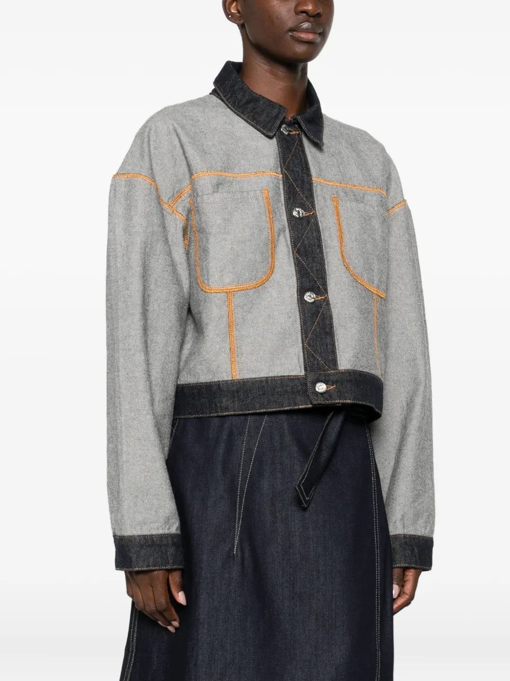 MOSCHINO JEANS Denim jack Grijs