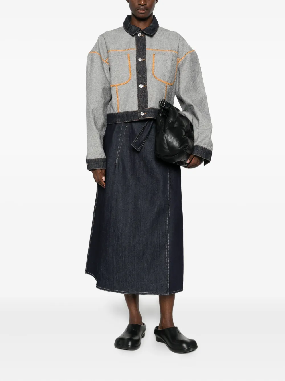 MOSCHINO JEANS Denim jack Grijs