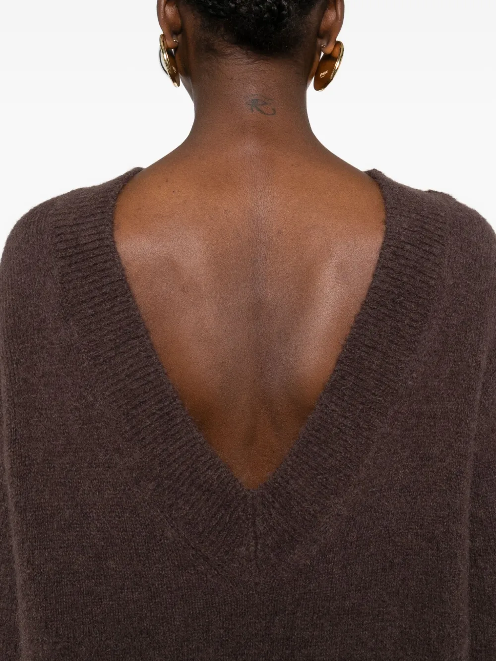 Dorothee Schumacher Loving Touch Crew-neck Sweater In Brown