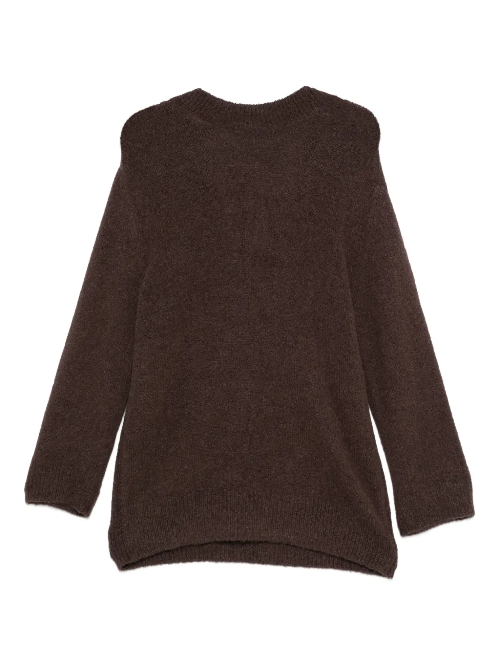 Dorothee Schumacher Loving Touch Crew-neck Sweater In Brown