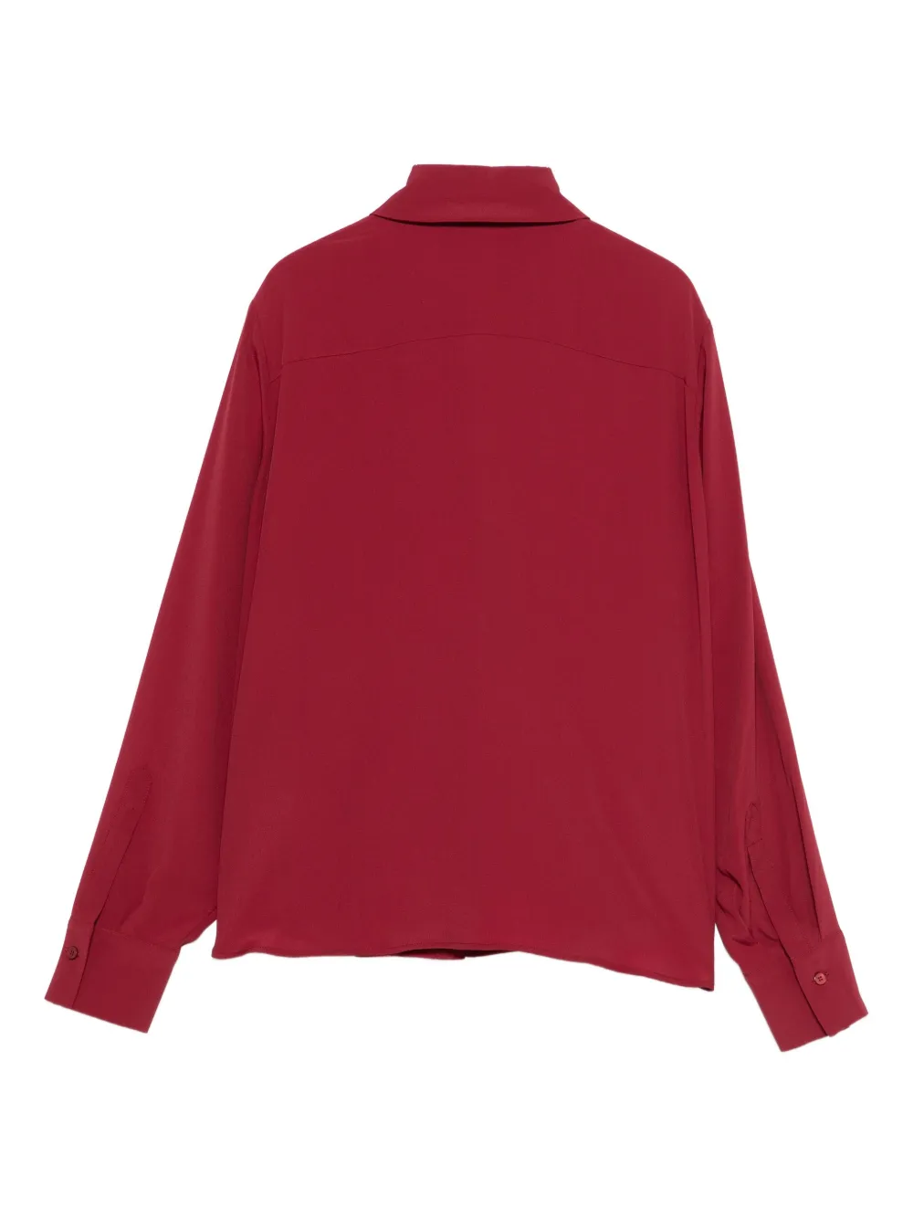 Luisa Cerano Blouse met ruches - Rood