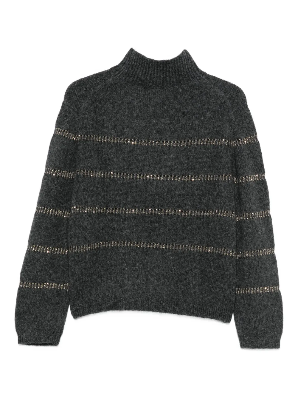 Luisa Cerano embellished turtleneck knitted sweater | Knitted Sweaters | Image 2