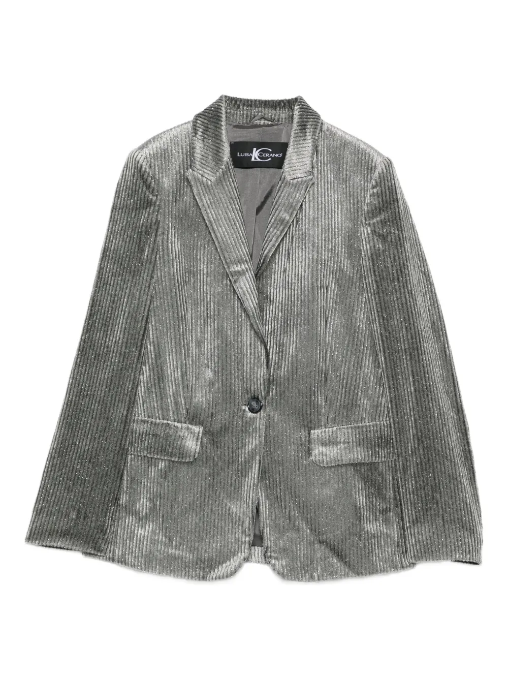 Luisa Cerano blazer de pana con botones | gris | Image 1