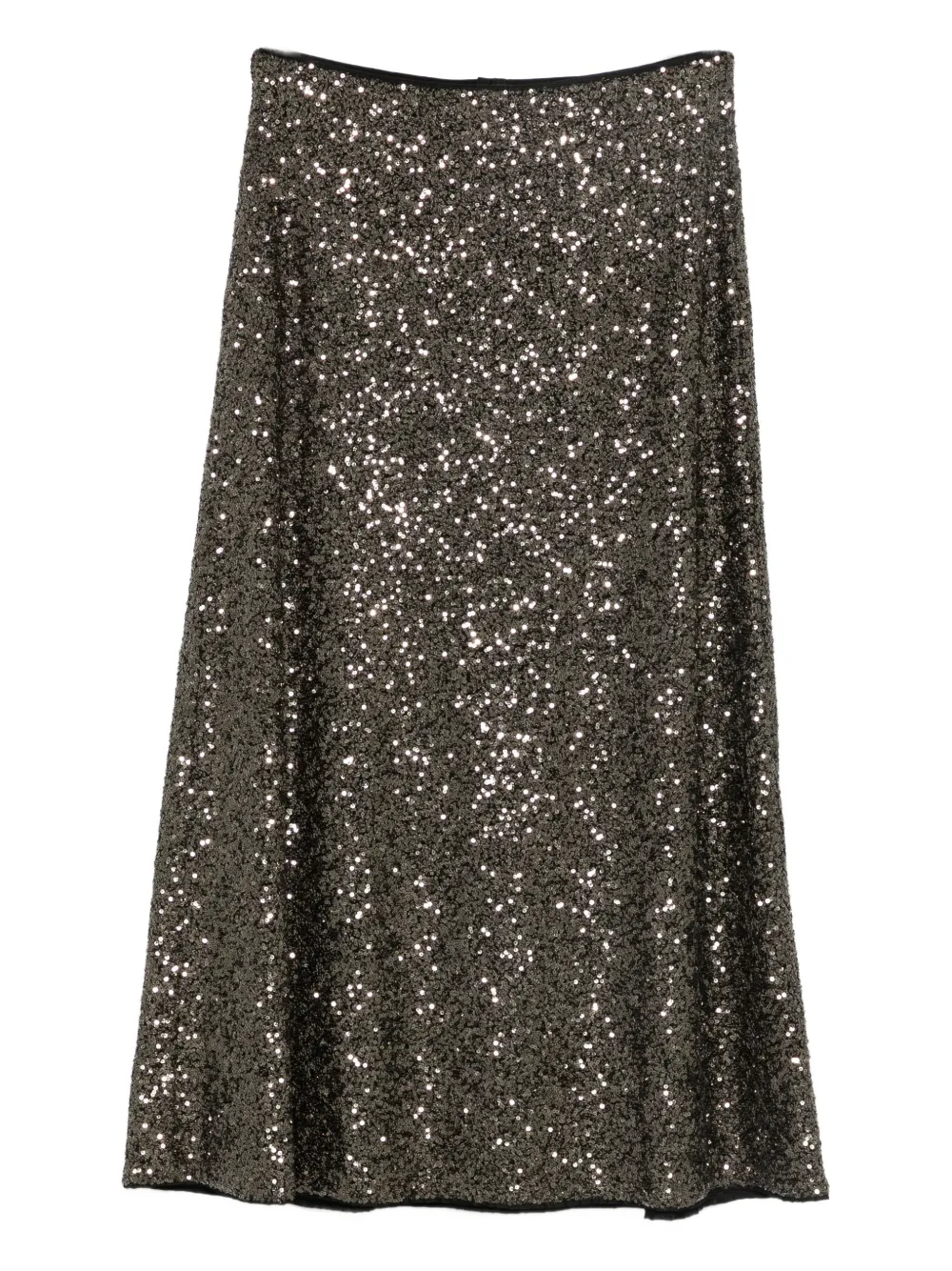 Luisa Cerano Sequin-embellished Midi Straight Skirt In Green