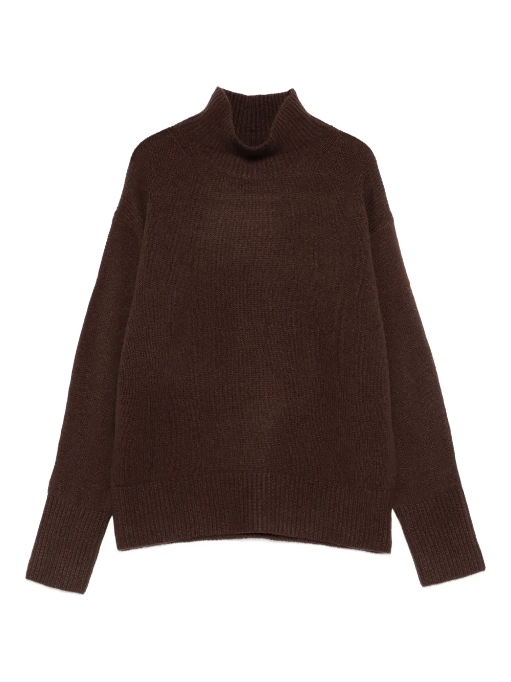 Luisa Cerano turtleneck knitted sweater | Brown | Image 1