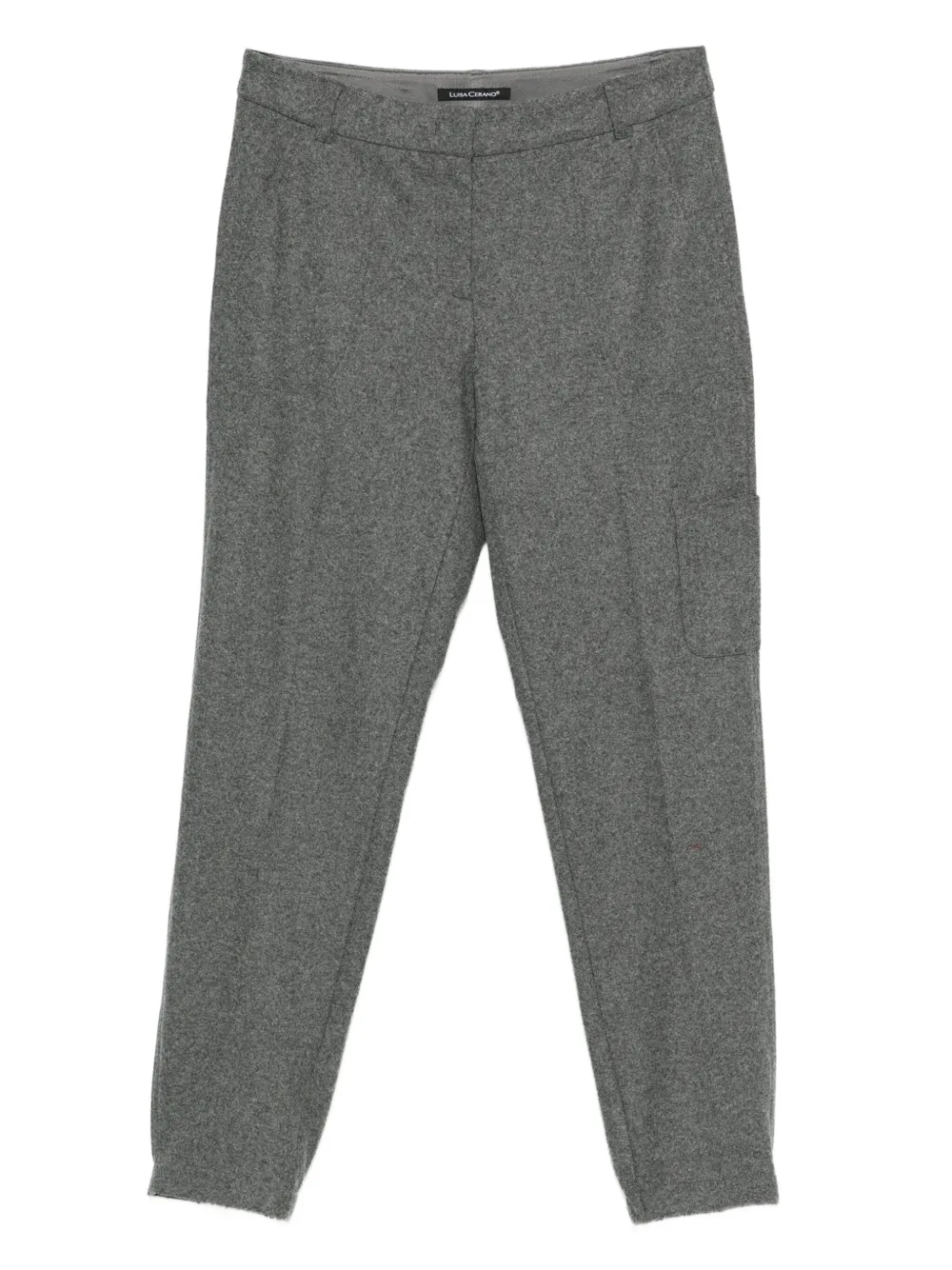 Luisa Cerano elasticated-cuff trousers | Grey | Image 1