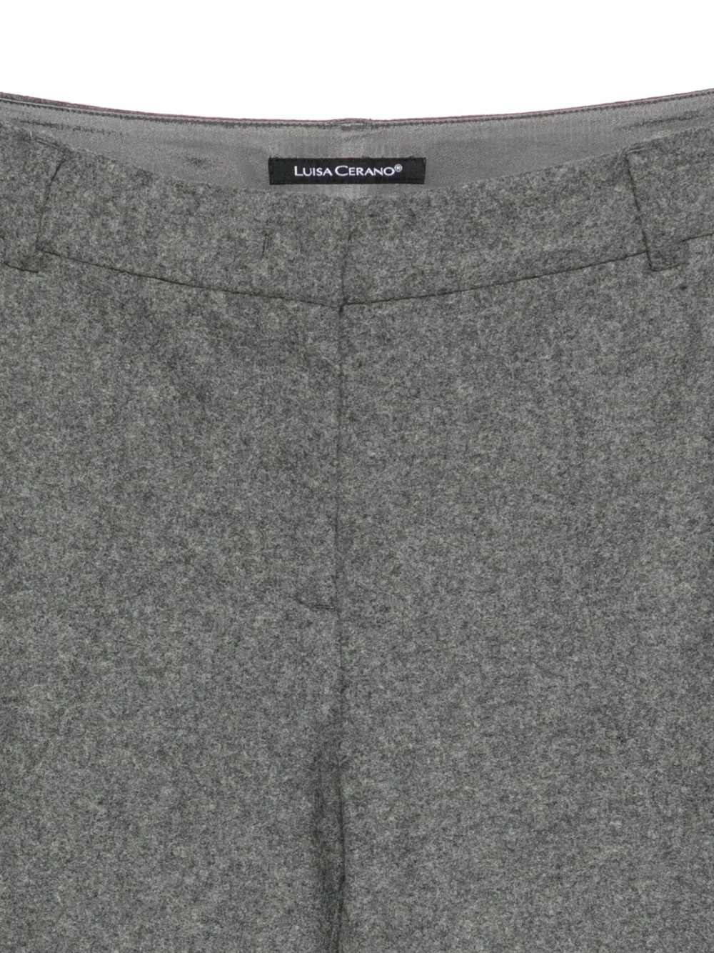 Luisa Cerano Broek met elastische cuffs Grijs
