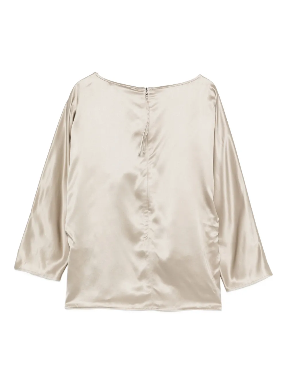 Luisa Cerano Top met gedrapeerd detail - Beige
