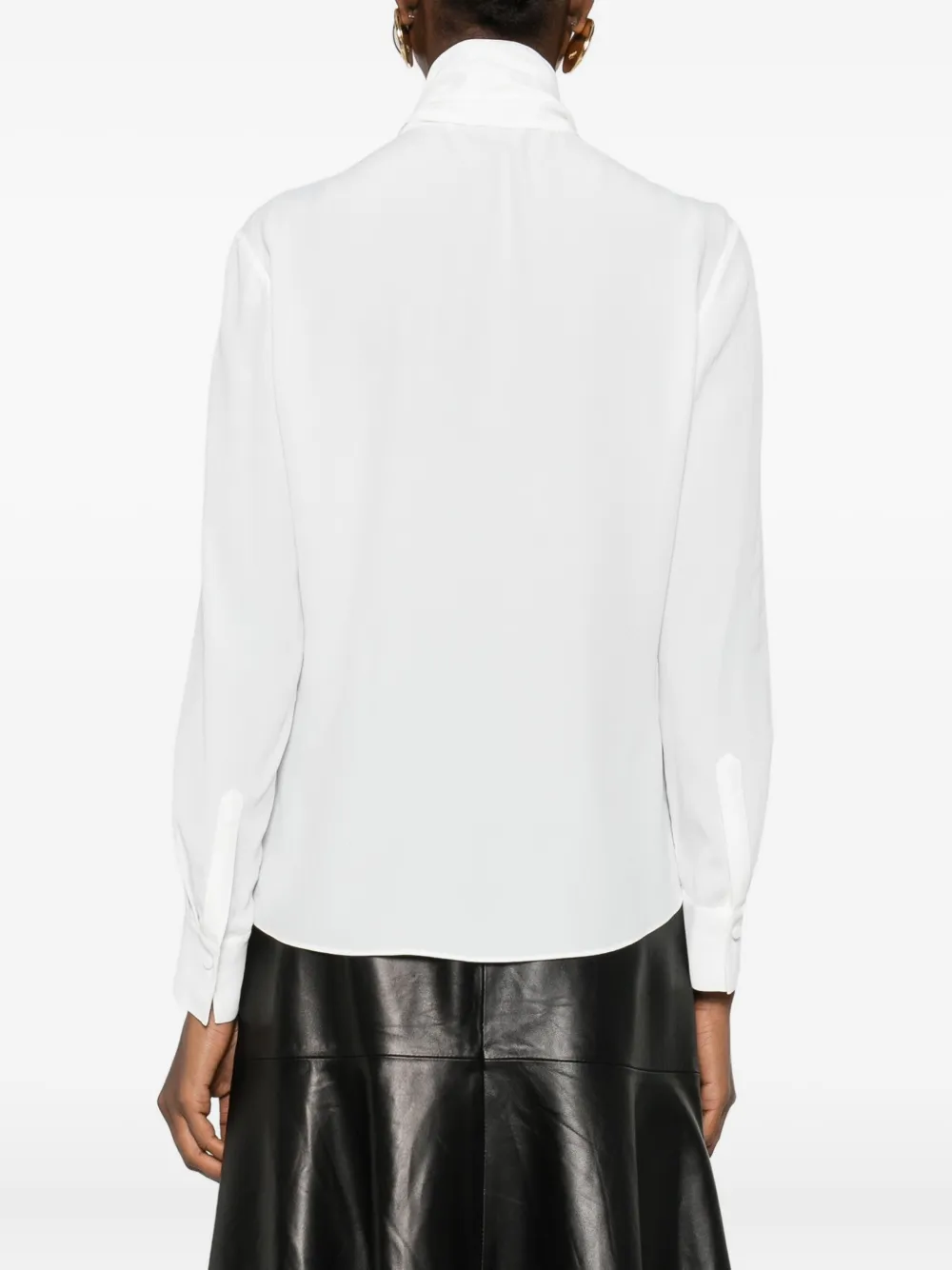 Dorothee Schumacher Soft Vibes top met gestrikte hals Wit