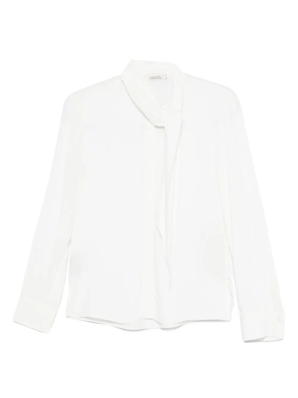 Dorothee Schumacher Soft Vibes タイネック トップ - ホワイト
