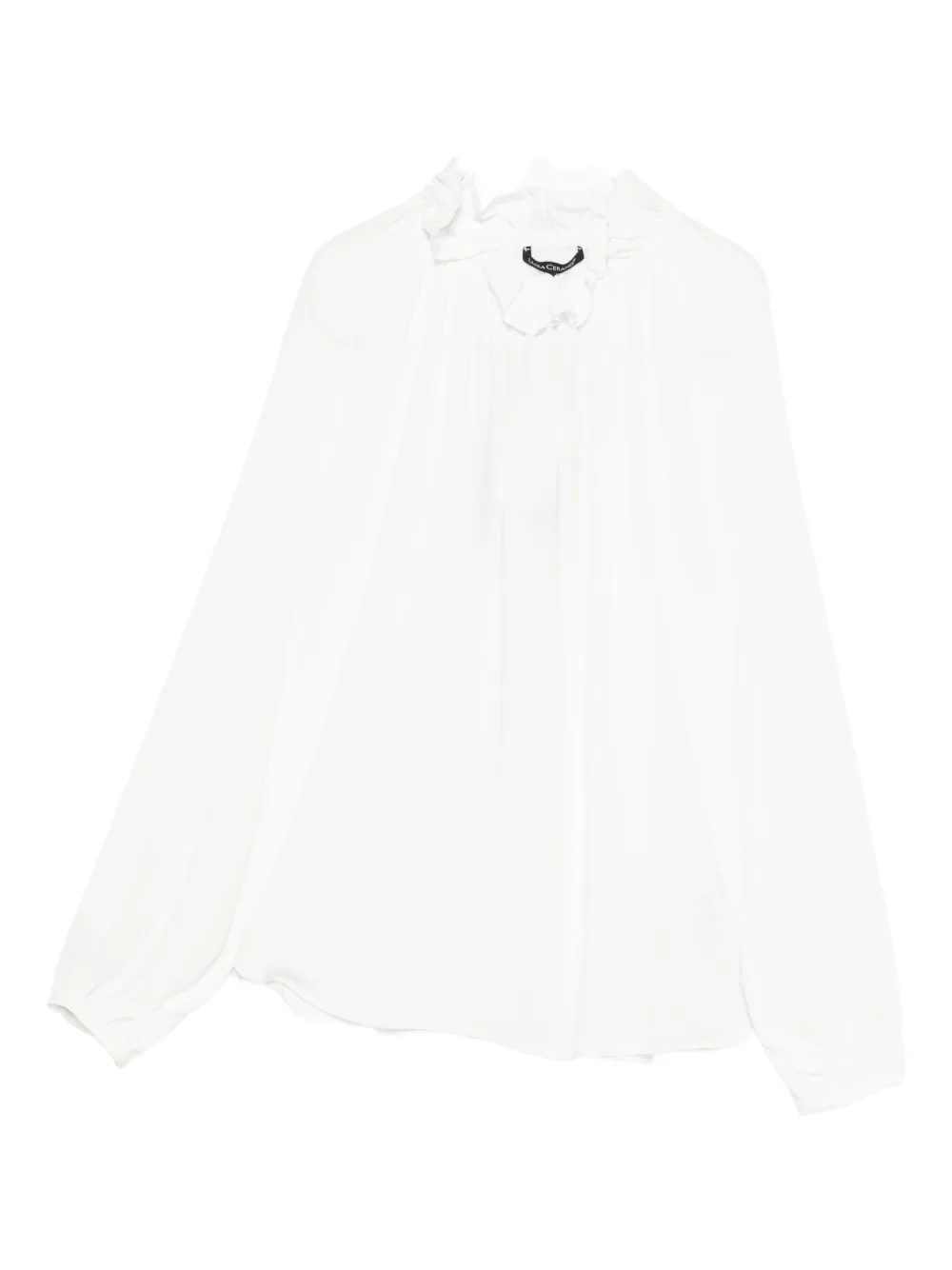 Luisa Cerano Blusa con ruches - Bianco