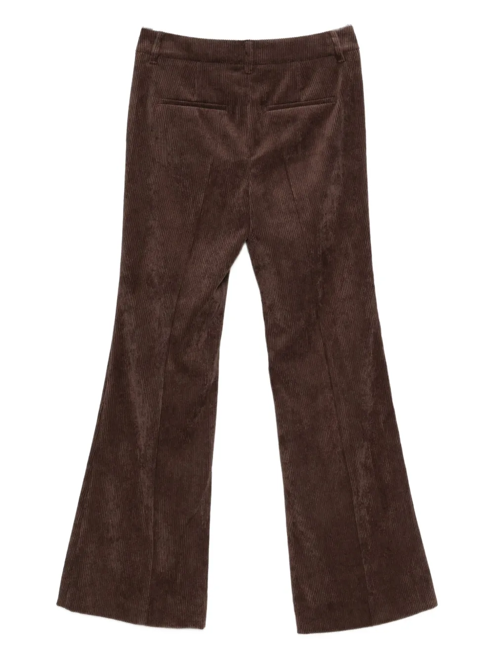 Luisa Cerano Corduroy Flared Trousers In Brown