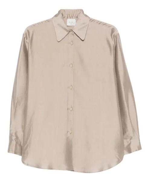 Alysi point-collar shirt