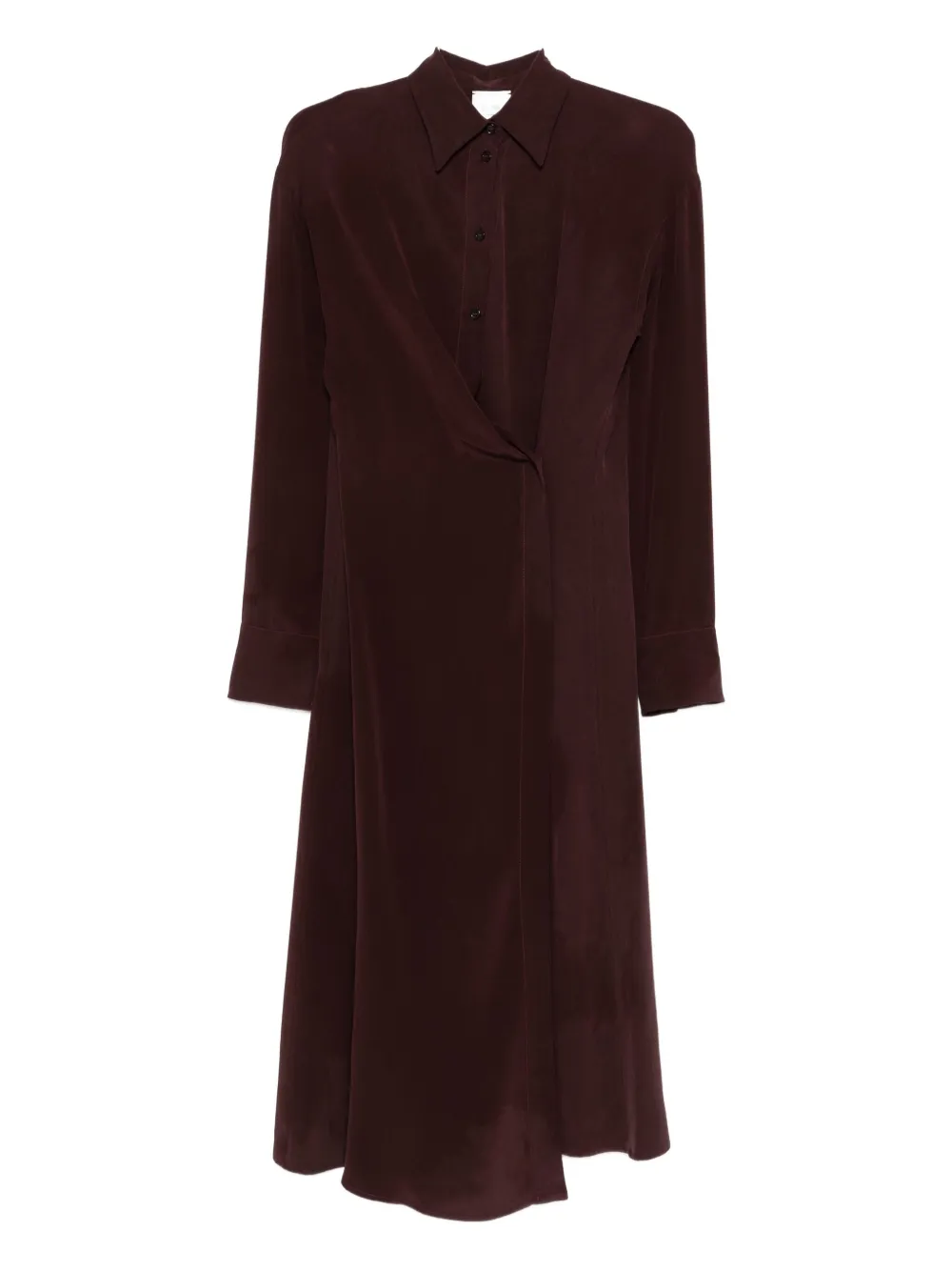 Alysi Overlap Dress In Red