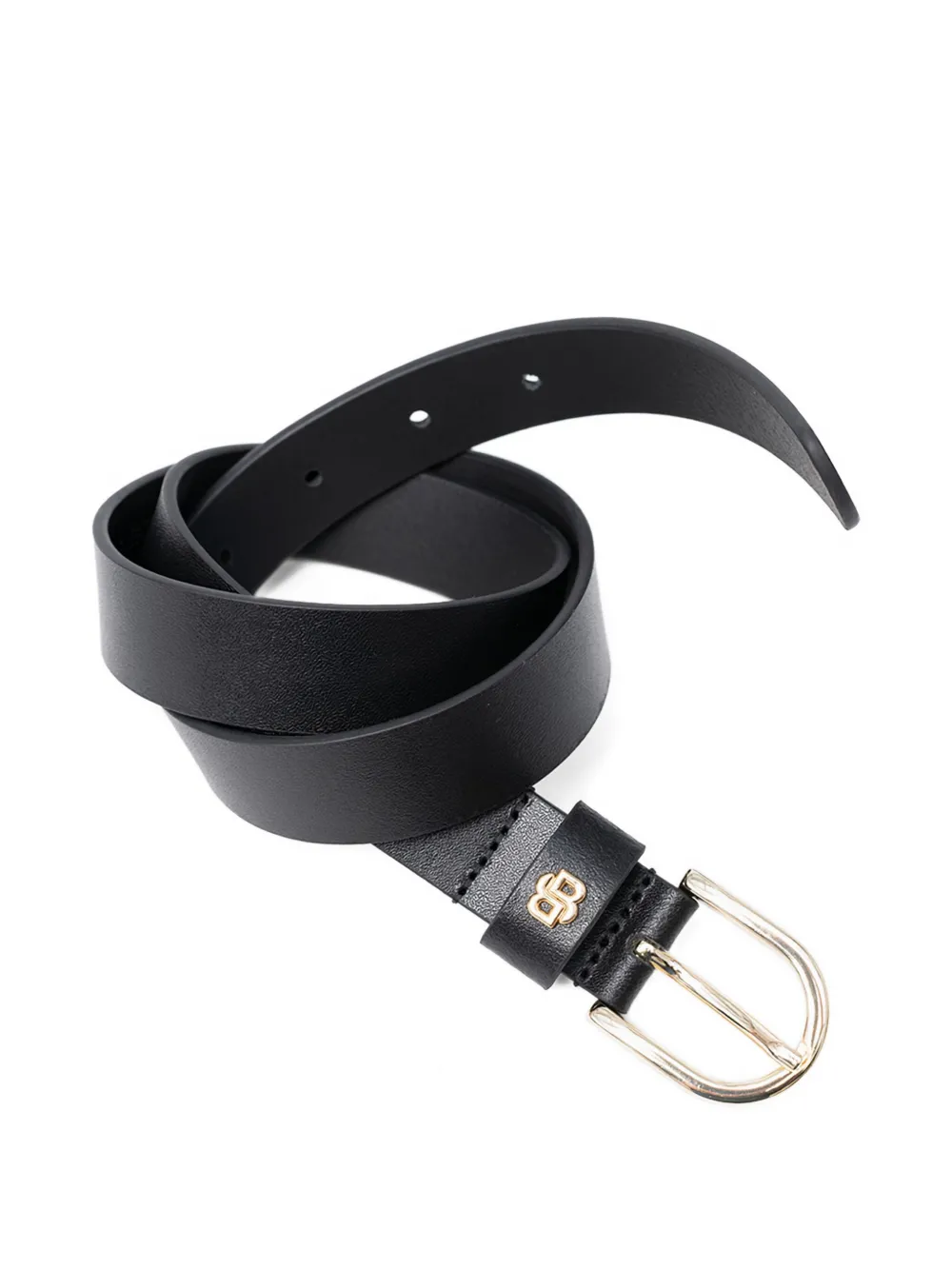 BOSS cinturón con hebilla del logo | negro | Image 1