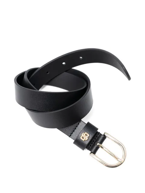 BOSS logo-plaque buckle belt
