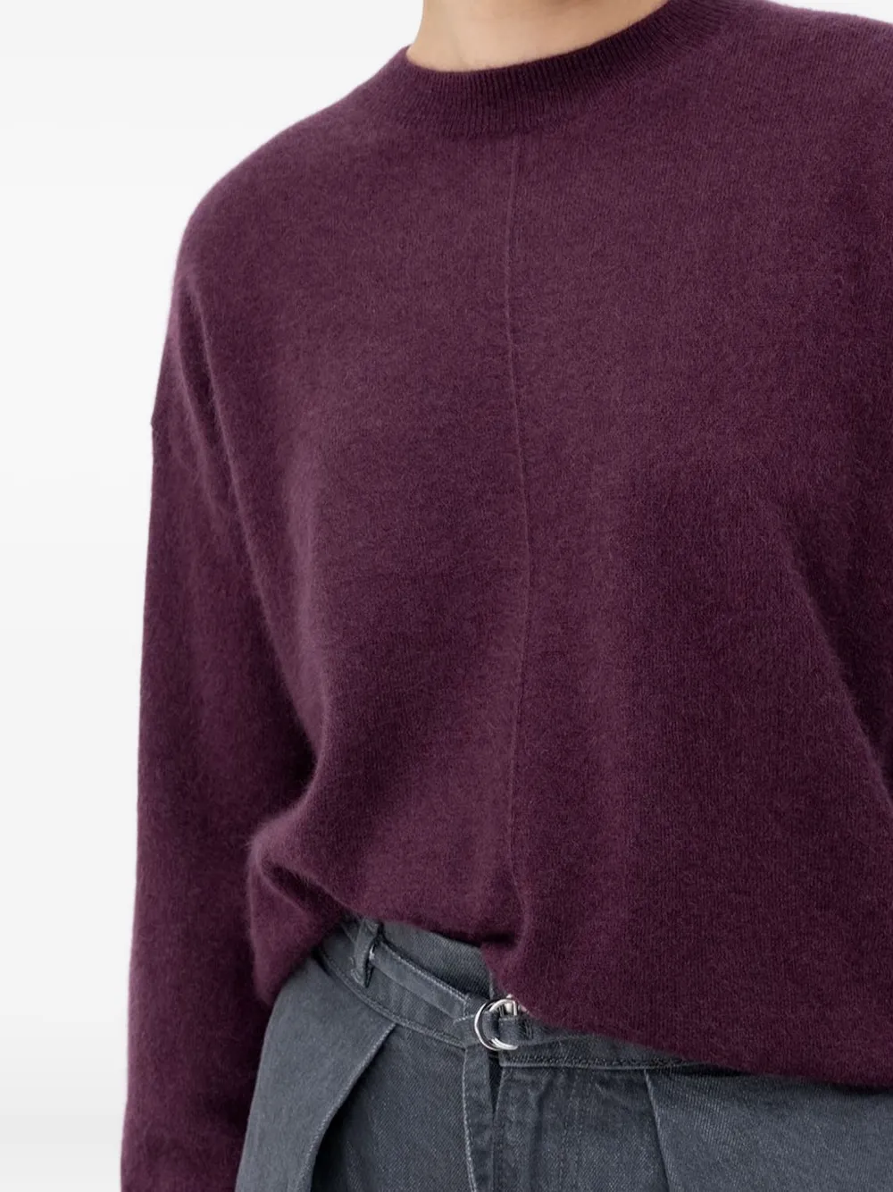 BOSS Trui met ronde hals Paars