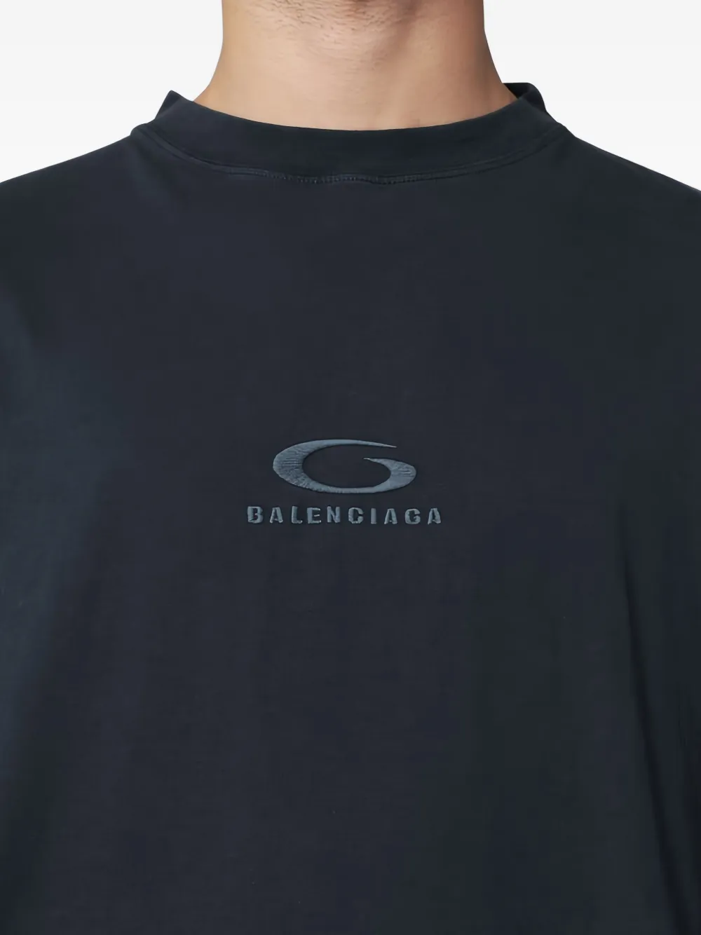 Balenciaga Loop Sports T-shirt met korte mouwen Zwart
