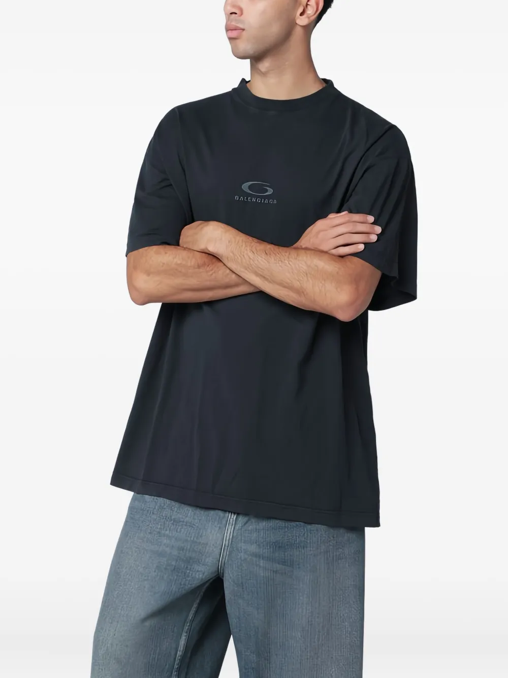 Balenciaga Loop Sports T-shirt met korte mouwen Zwart