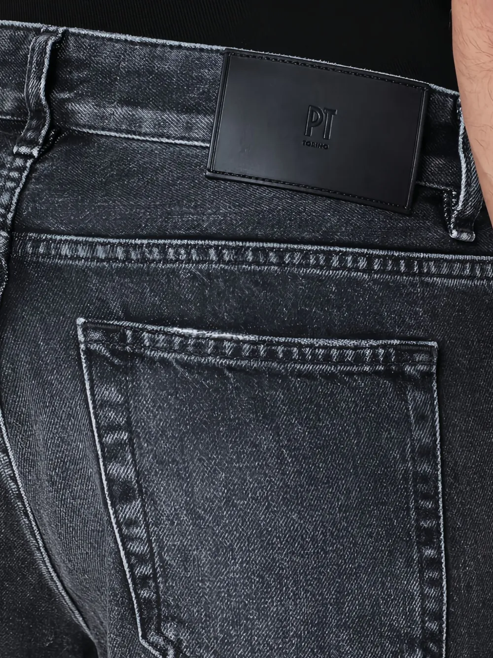 PT Torino Jeans met vijf zakken Grijs