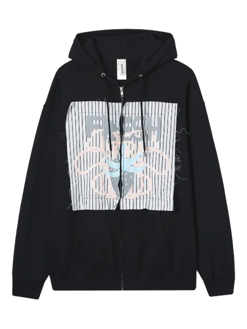 WESTFALL graphic-print zip-up hoodie