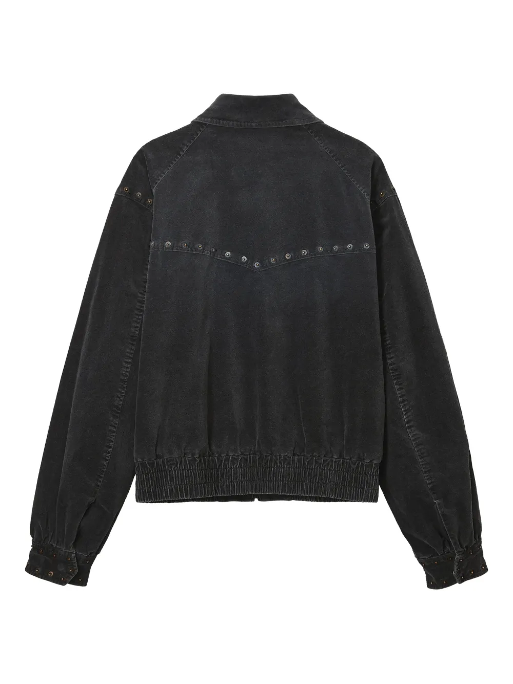 We11 Done Studded Zip Jacket In Black