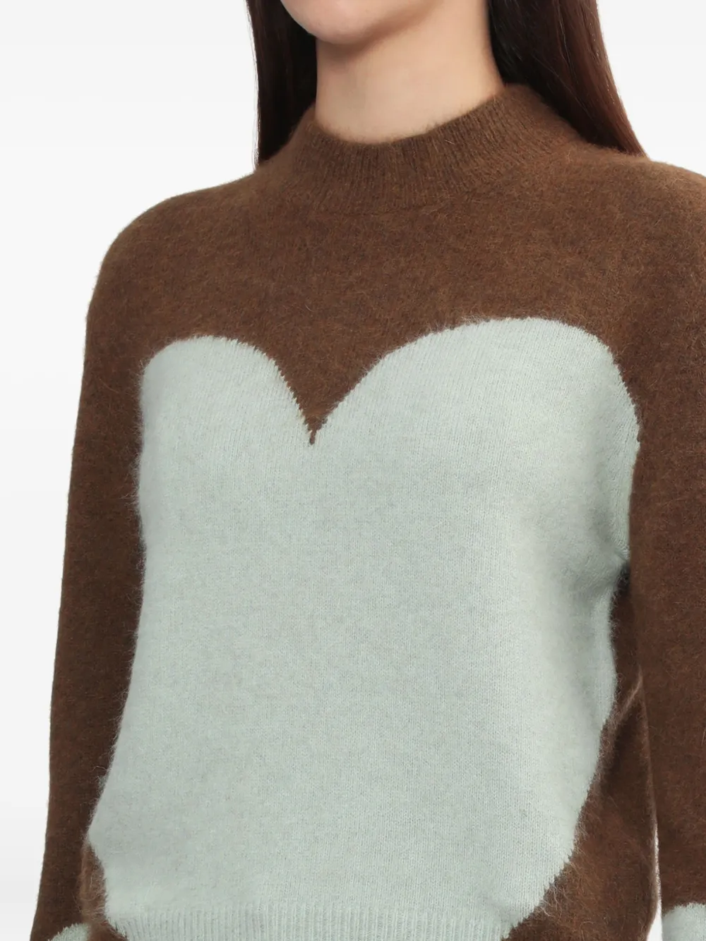 Toga Round Neck Sweater In Brown