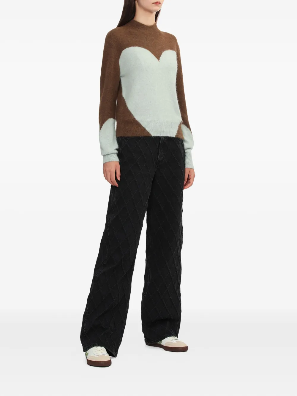 Toga Round Neck Sweater In Brown