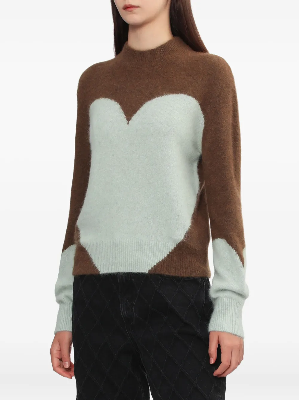 Toga Round Neck Sweater In Brown