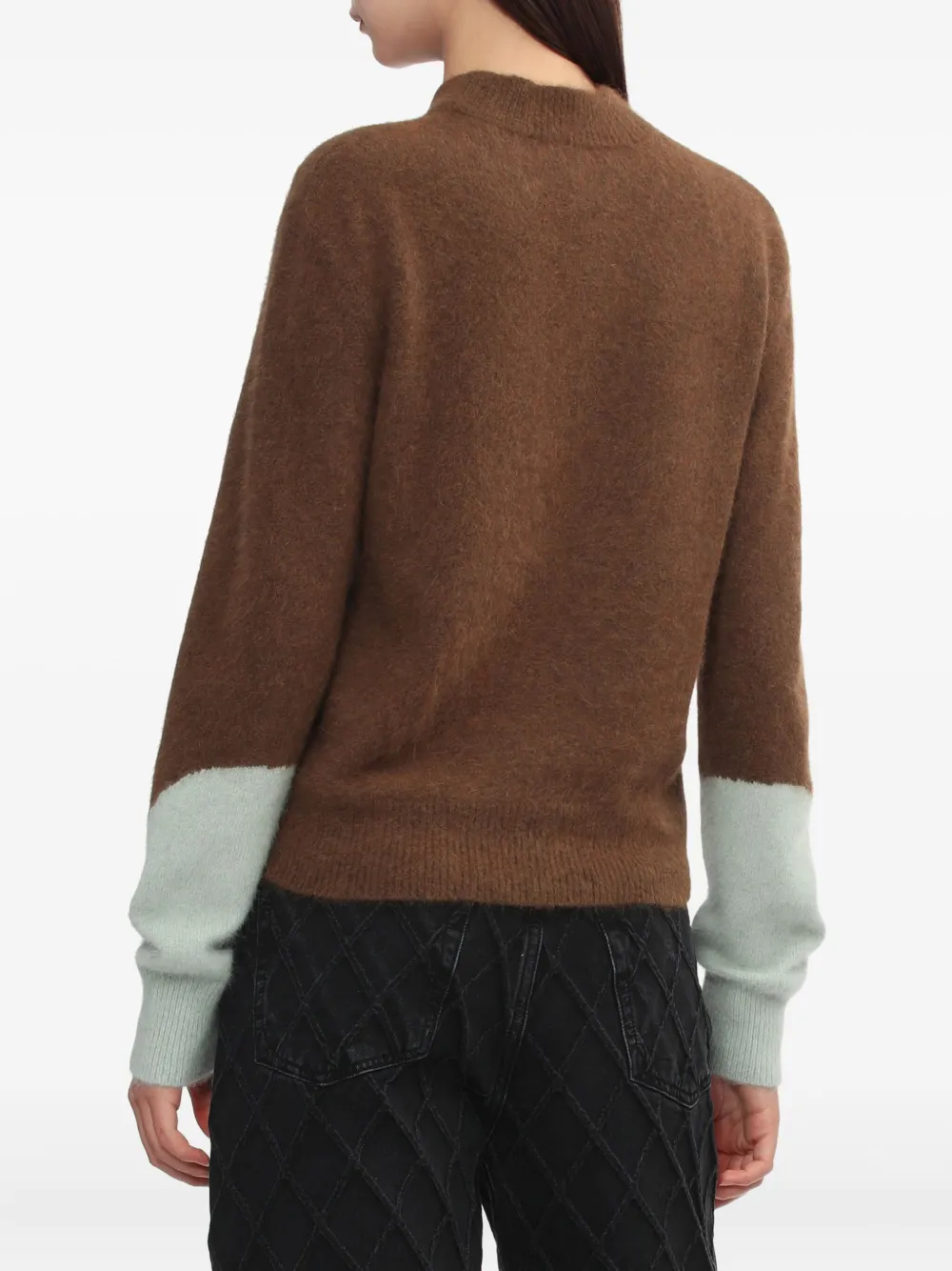 Toga Round Neck Sweater In Brown