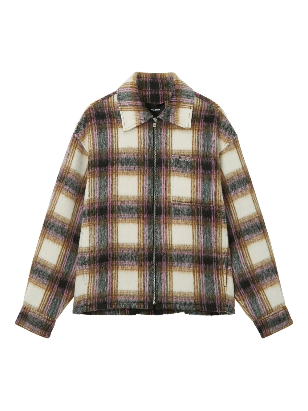 We11done plaid shirt jacket | Neutrals | Image 1