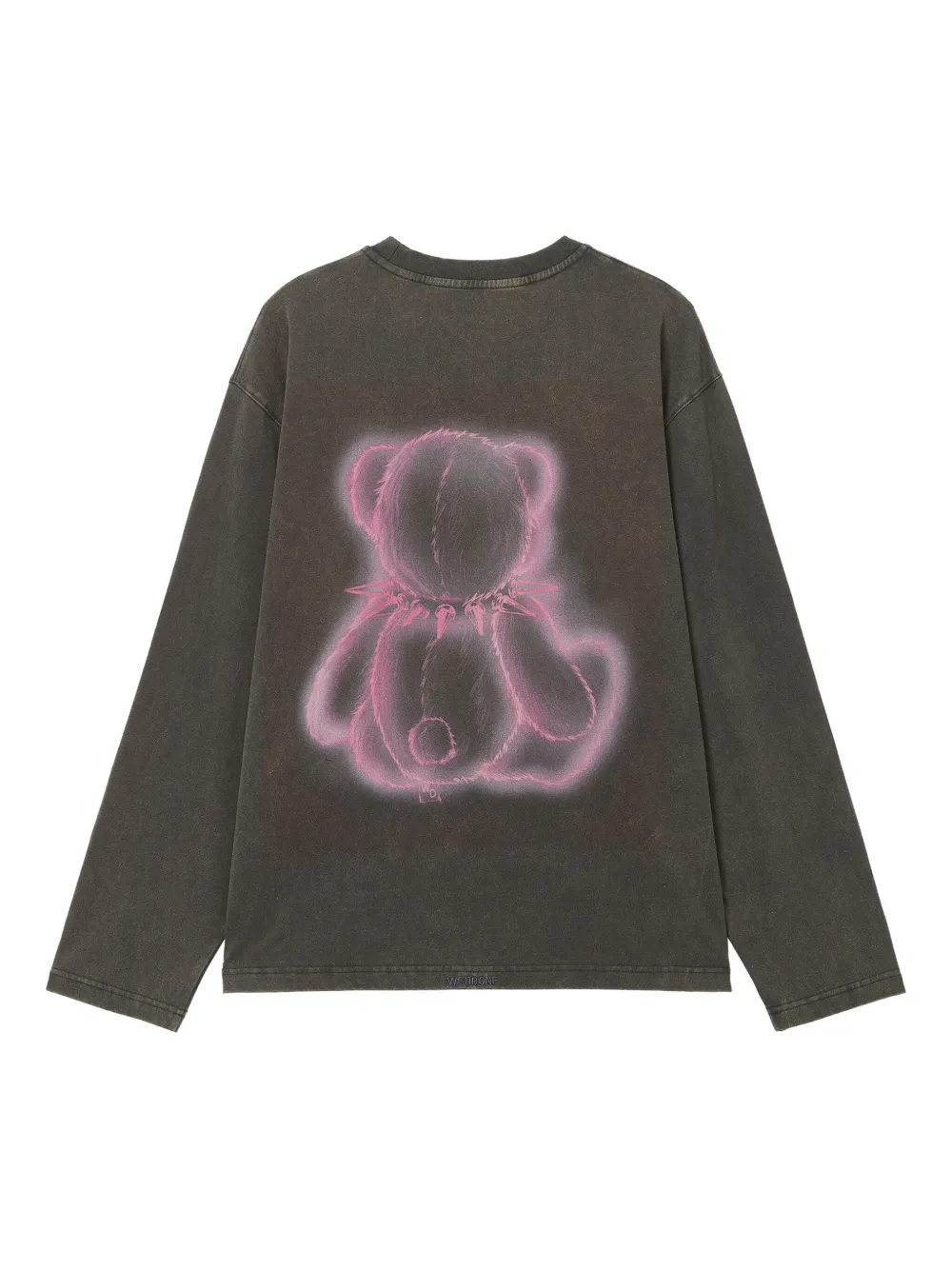 We11done T-shirt met teddyprint Grijs