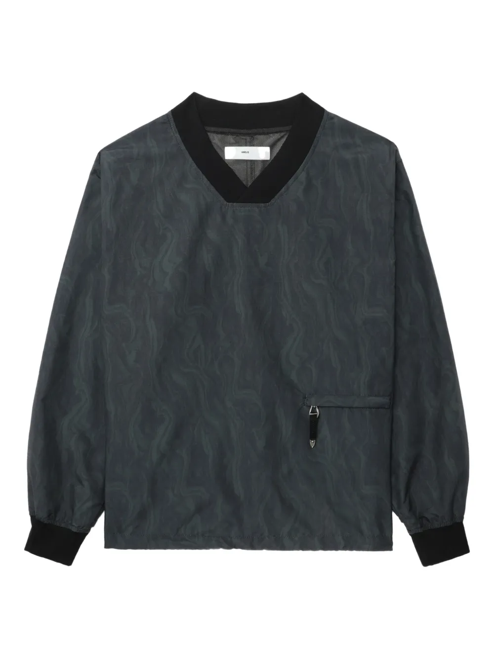 Toga playera con bolsillos y cuello en V | azul | Image 1